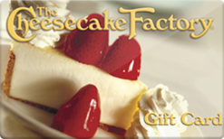 $10 Cheesecake Factory Gift Card - emailed