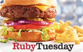 $10 Ruby Tuesday Gift Card