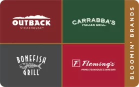 $5 Bloomin  Brands Gift Card